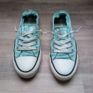 Converse All Star Shoreline Aqua Blue Canvas Shoes